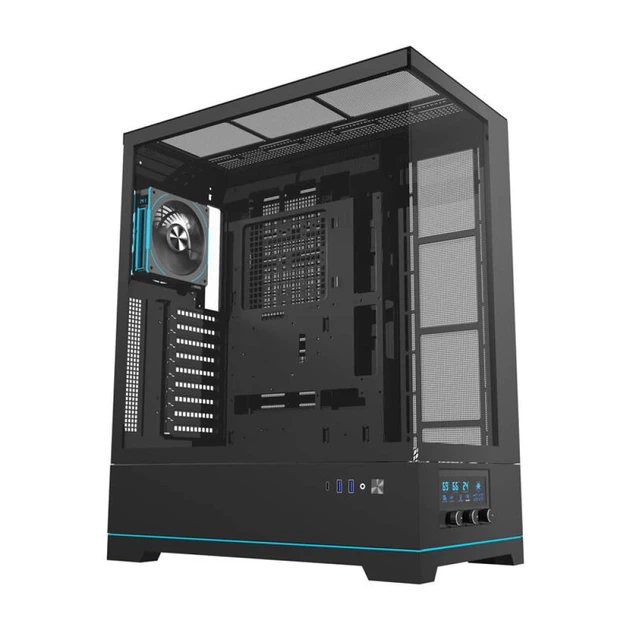 Корпус компьютера DARKFLASH DY451L PRO Black + 1 вентилятор (DY451L) - Фото 2 Корпус компьютера DARKFLASH DY451L PRO Black + 1 вентилятор (DY451L) - изображение 2