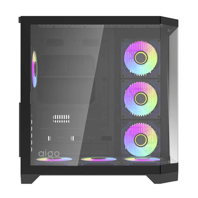 Корпус комп'ютерний Darkflash FT418 Pro Black + 7 вентиляторів ARGB (FT418 PRO Black) - зображення 2