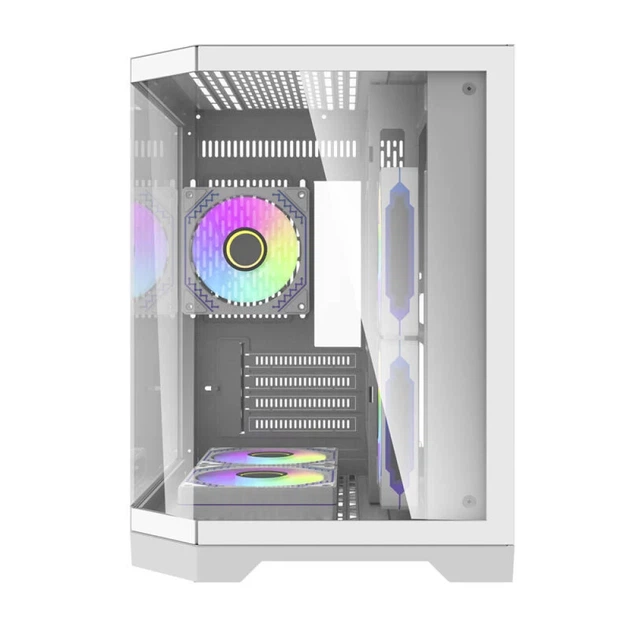 Корпус компьютерный Darkflash FT350 + 5 вентиляторов ARGB White - изображение 6