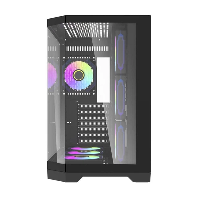 Корпус комп'ютерний Darkflash FT418 Pro Black + 7 вентиляторів ARGB (FT418 PRO Black) - зображення 4
