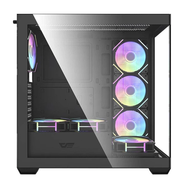 Корпус комп'ютерний Darkflash DS900 + 7 вентиляторів ARGB Black (5905316148895) - зображення 2