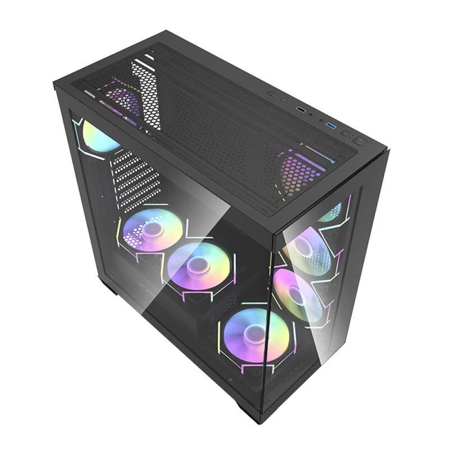 Корпус комп'ютерний Darkflash DS900 + 7 вентиляторів ARGB Black (5905316148895) - зображення 8