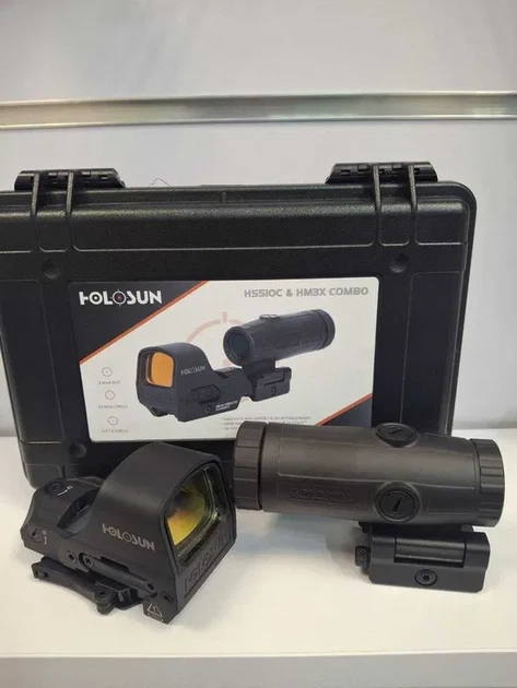 Набір коліматорний приціл HOLOSUN HS510C та збільшувач HM3X (Combo Set) - зображення 4