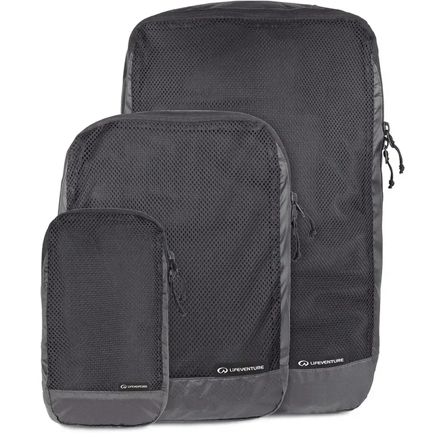 Комплект чохлів Lifeventure Ultralight Packing Cubes Black (100089229) - изображение 3