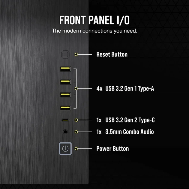 Корпус для ПК CORSAIR 6500X / без БЖ / Чорний (102132520) - Уцінка - зображення 6