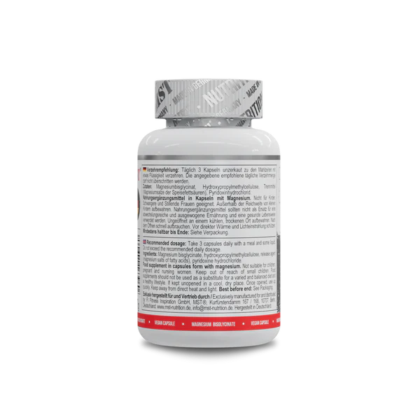 Магній бісгліцинат MST magnesium bisglycinate 90 капсул, mst nutrition магній бісгліцинат , хелатний магній гліцинат - зображення 3