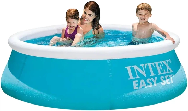 Дитячий надувний басейн Intex 28101 183х51 см Easy Set круглий синій (21-9-28101) - Фото 2 Дитячий надувний басейн Intex 28101 183х51 см Easy Set круглий синій (21-9-28101) - зображення 2