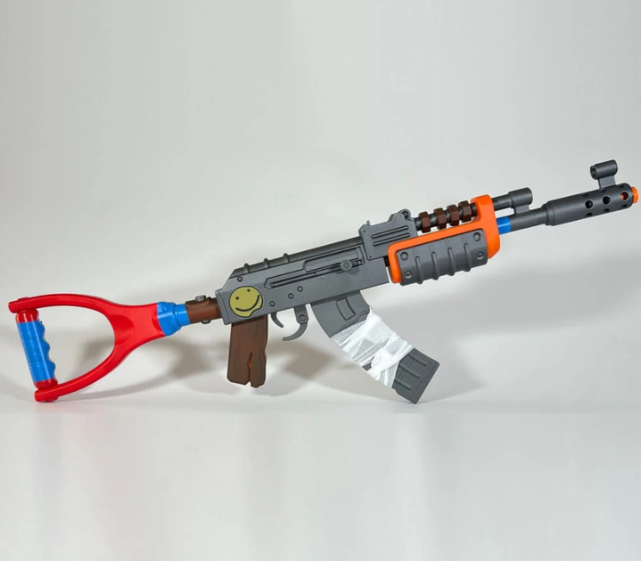 Декоративна модель АК-47 у стилі Rust - Фото 1 Декоративна модель АК-47 у стилі Rust - зображення 1