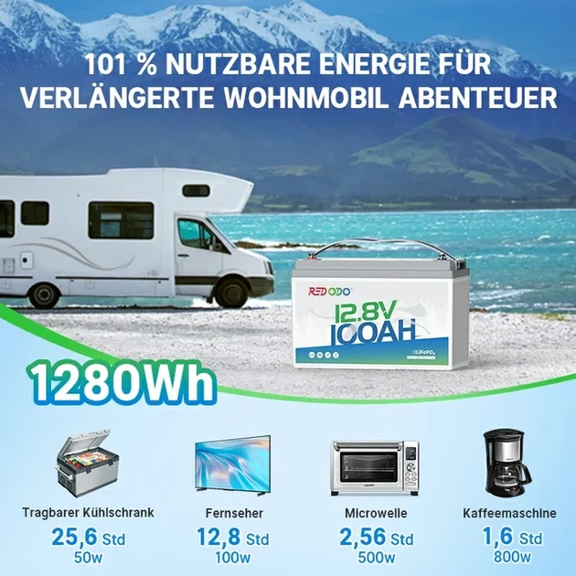 Акумулятор Redodo LiFePO4 12.8В 140Аг H190 Bluetooth 1920 В/год - изображение 3