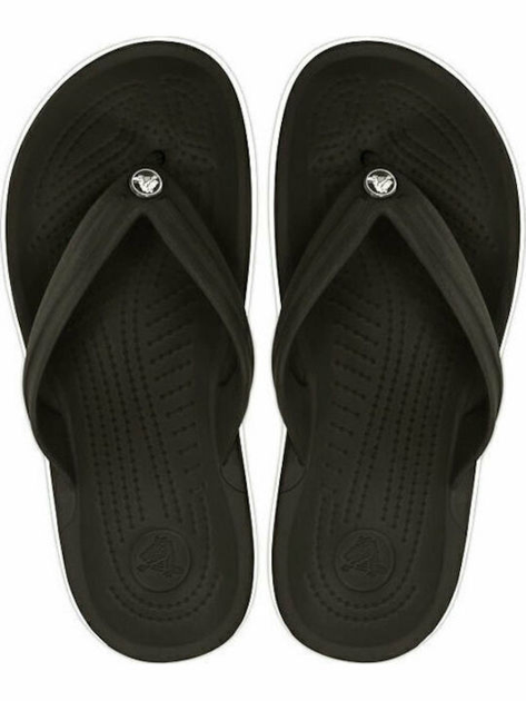 Чоловічі в'єтнамки Крокбенд Чорні Crocs Crocband Flip Flop Black (41-42, чорний) - изображение 5