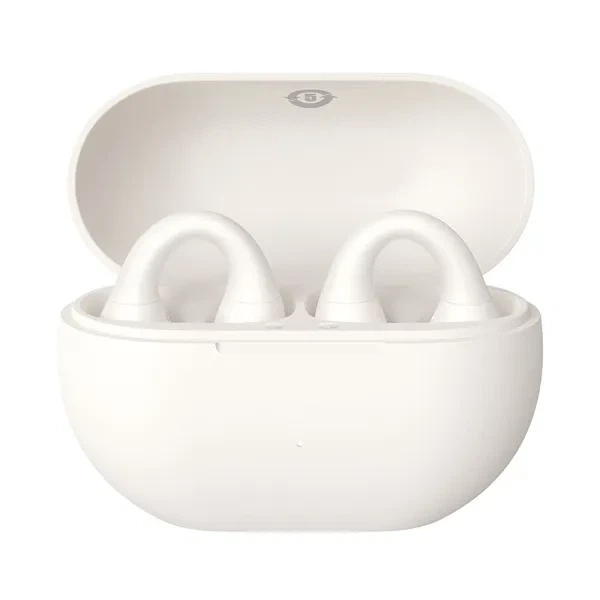Наушники беспроводные Baseus Bass BC1 Open-Ear TWS Bluetooth 6.0 IP55 38год белые - Фото 3 Наушники беспроводные Baseus Bass BC1 Open-Ear TWS Bluetooth 6.0 IP55 38год белые - изображение 3