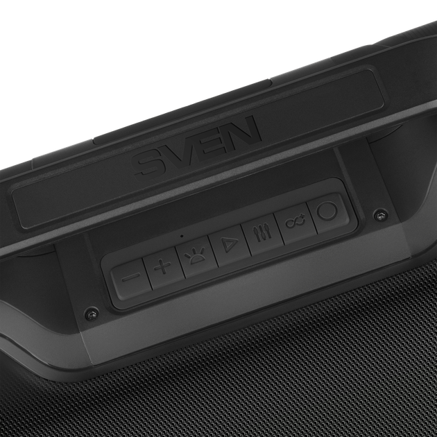 Портативная Bluetooth-колонка SVEN PS-390 50 Вт IPX5 с RGB-подсветкой черная - изображение 8
