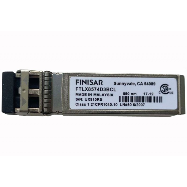 Трансивер Finisar 10G FC/Ethernet SFP+ (FTLX8574D3BCL) - Б/У - Фото 1 Трансивер Finisar 10G FC/Ethernet SFP+ (FTLX8574D3BCL) - Б/У - изображение 1