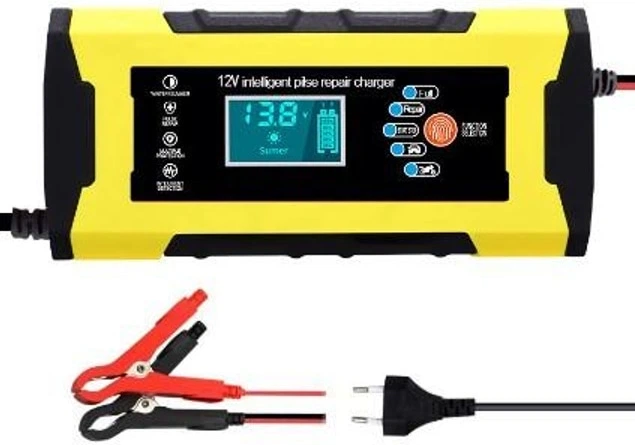 Зарядное устройство интеллектуальное 12V 6A для свинцовых AGM GEL и литиевых аккумуляторов с LCD дисплеем - изображение 2