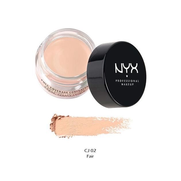 Щільний коректор для обличчя NYX Concealer Jar відтінок Fair CJ02 - зображення 2