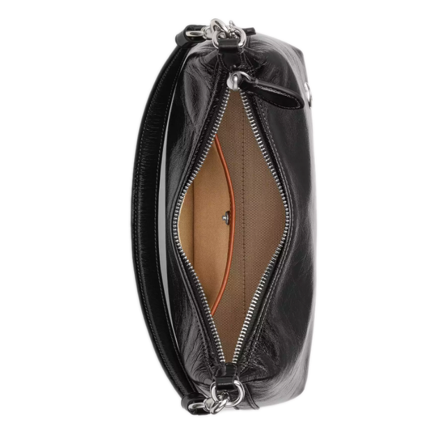 Сумка-багет женская из натуральной кожи средняя Coach Juliet Shoulder Bag 25 BG-COA-129 Черная (196395540167) - Фото 5 Сумка-багет женская из натуральной кожи средняя Coach Juliet Shoulder Bag 25 BG-COA-129 Черная (196395540167) - изображение 5