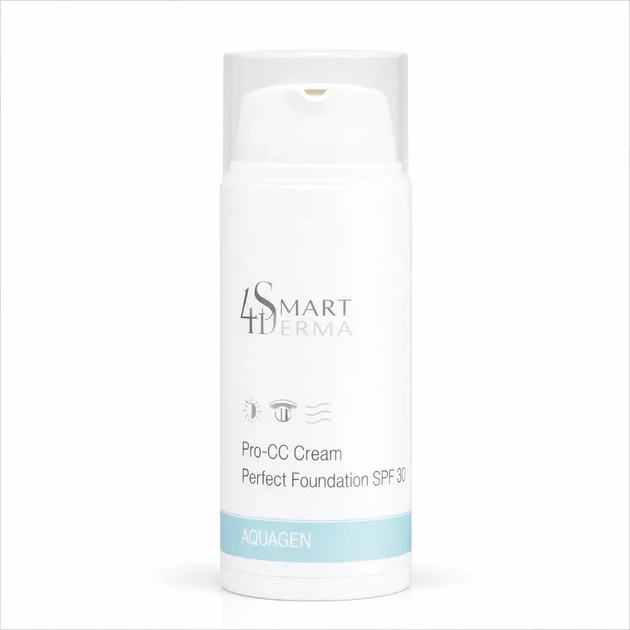 Удосконалюючий зволожуючий СС крем для обличчя SPF 30. Тонувальний крем. Smart4Derma 50 мл - Фото 3 Удосконалюючий зволожуючий СС крем для обличчя SPF 30. Тонувальний крем. Smart4Derma 50 мл - зображення 3