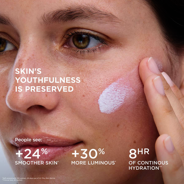Солнцезащитный флюид для лица Clarins UV Plus Skin Barrier SPF 50+ Invisible от UV-лучей и загрязнений 30 мл - изображение 5