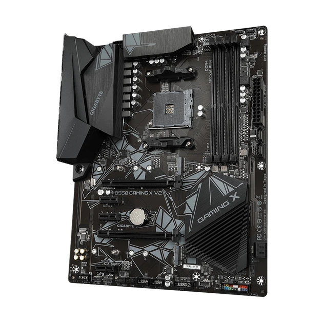 Материнська плата GIGABYTE B550 GAMING X V2 (sAM4, AMD B550, DDR4, ATX) - зображення 2