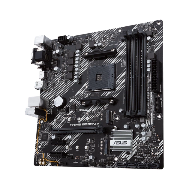 Материнская плата ASUS PRIME B550M-K (sAM4, AMD B550, DDR4, mATX) - изображение 2