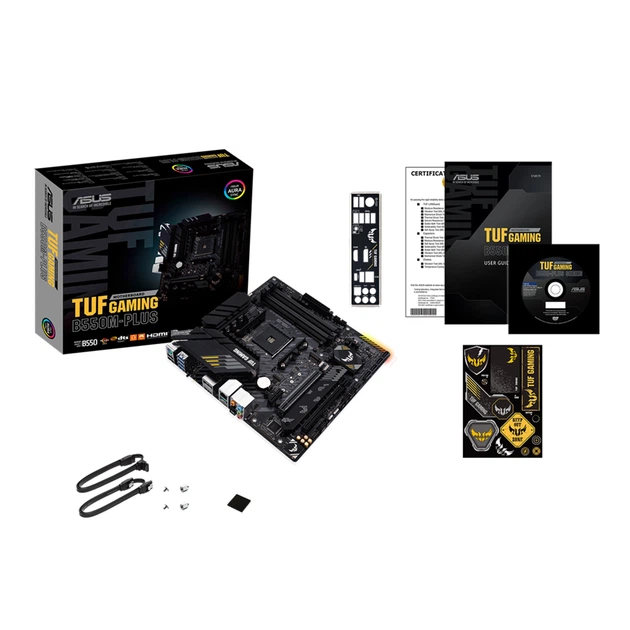 Материнская плата ASUS TUF GAMING B550M-PLUS (sAM4, AMD B550, DDR4, mATX) - Фото 6 Материнская плата ASUS TUF GAMING B550M-PLUS (sAM4, AMD B550, DDR4, mATX) - изображение 6