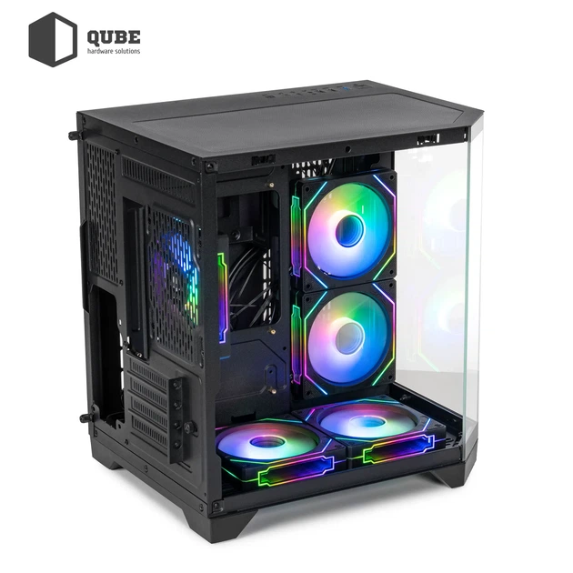 Корпус QUBE CRYSTAL ARGB Black (CRYSTAL_GBNU3) - зображення 9