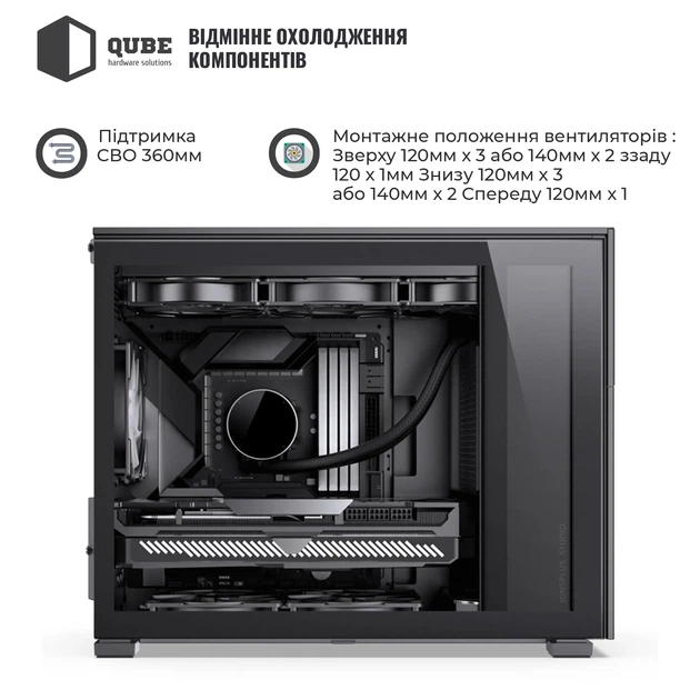 Корпус JONSBO D31 MESH Black - зображення 3