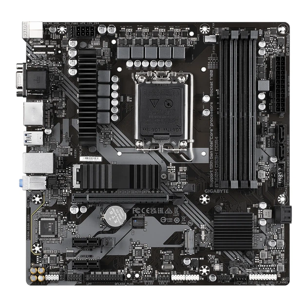 Материнська плата GIGABYTE B760M DS3H DDR4 (s1700, Intel B760, DDR4, mATX) - зображення 3