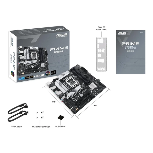 Материнська плата ASUS PRIME B760M-A-CSM (s1700, Intel B760, DDR5, mATX) - зображення 7