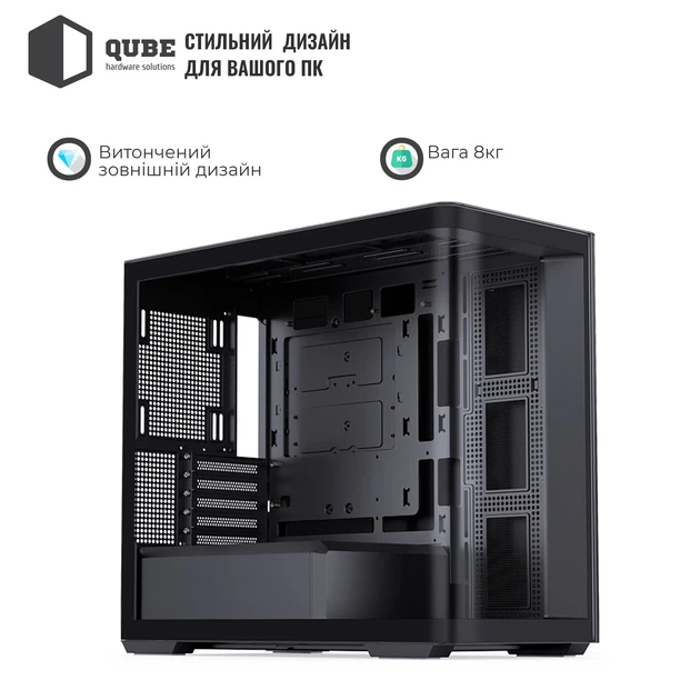 Корпус JONSBO D300 Black - зображення 3