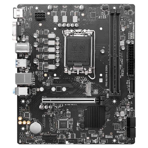 Материнська плата MSI PRO H610M-E DDR4 (s1700, Intel H610, DDR4, mATX) - зображення 4