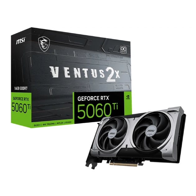Відеокарта MSI Nvidia GeForce RTX 5060 Ti VENTUS 2X OC PLUS 16GB (G506T-16V2CP) - зображення 5