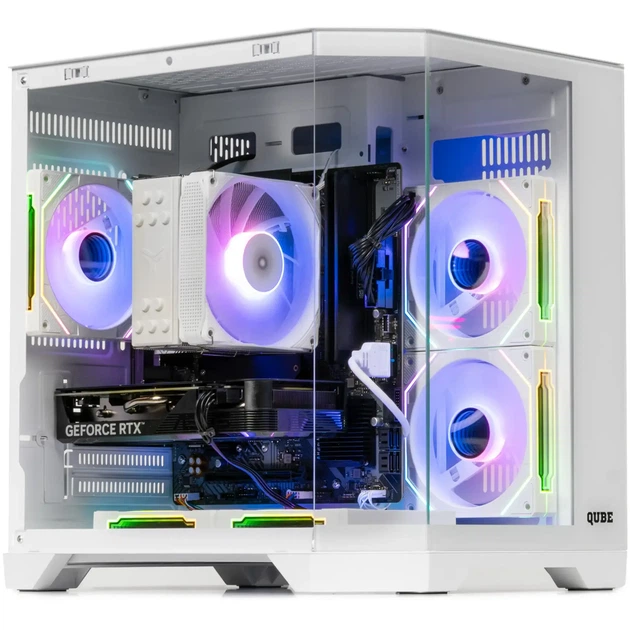 Корпус QUBE CRYSTAL ARGB White (CRYSTAL_GWNU3) - зображення 2