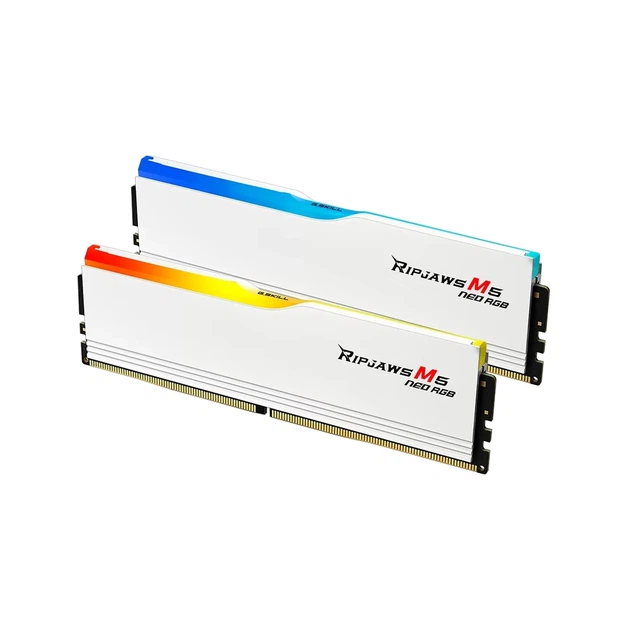 Модуль пам'яті G.Skill Ripjaws M5 Neo RGB White DDR5-6000 96GB (2x48GB) (F5-6000J3036F48GX2-RM5NRW) - Фото 3 Модуль пам'яті G.Skill Ripjaws M5 Neo RGB White DDR5-6000 96GB (2x48GB) (F5-6000J3036F48GX2-RM5NRW) - зображення 3