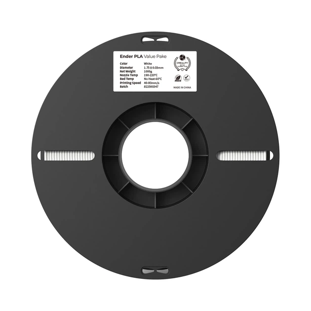 PLA Filament (пластик) для 3D принтера CREALITY 2x1кг, 1.75мм, черный и белый - Фото 5 PLA Filament (пластик) для 3D принтера CREALITY 2x1кг, 1.75мм, черный и белый - изображение 5