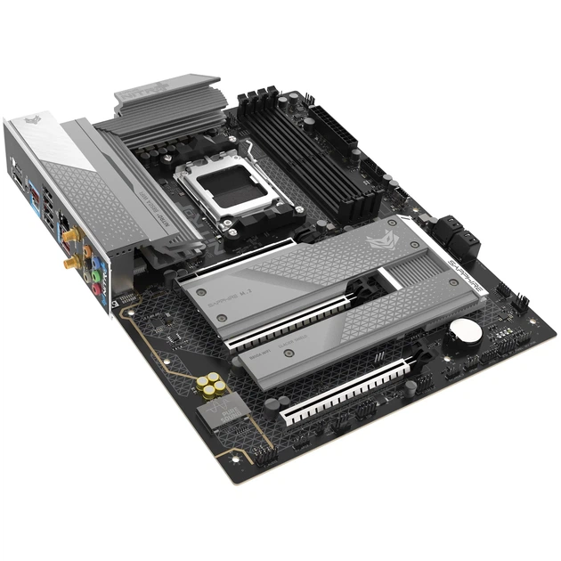 Материнська плата Sapphire NITRO+ B850A WIFI7 (sAM5, AMD B850, DDR5, ATX) - Фото 5 Материнська плата Sapphire NITRO+ B850A WIFI7 (sAM5, AMD B850, DDR5, ATX) - зображення 5