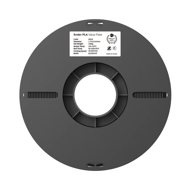 PLA Filament (пластик) для 3D принтера CREALITY 2x1кг, 1.75мм, черный и белый - Фото 6 PLA Filament (пластик) для 3D принтера CREALITY 2x1кг, 1.75мм, черный и белый - изображение 6