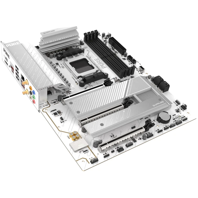 Материнська плата Sapphire PURE B850A WIFI7 (sAM5, AMD B850, DDR5, ATX) - Фото 5 Материнська плата Sapphire PURE B850A WIFI7 (sAM5, AMD B850, DDR5, ATX) - зображення 5
