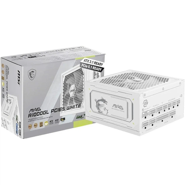Блок питания MSI MAG A1000GL PCIE5 WHITE - изображение 6