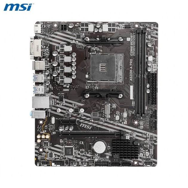 Материнська плата MSI PRO A520M-A PRO (sAM4, AMD A520, DDR4, mATX) - зображення 3