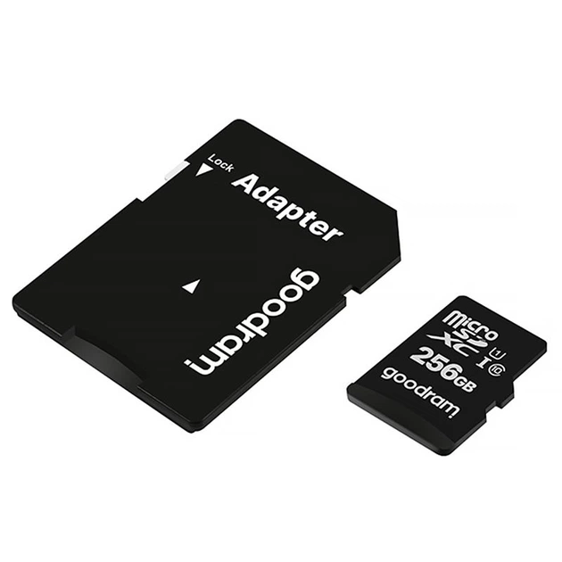 Memory card microSDXC 256Gb GoodRAM class 10 UHS I U1, Retail + adapter (M1AA-2560R12) - Фото 4 Memory card microSDXC 256Gb GoodRAM class 10 UHS I U1, Retail + adapter (M1AA-2560R12) - изображение 4