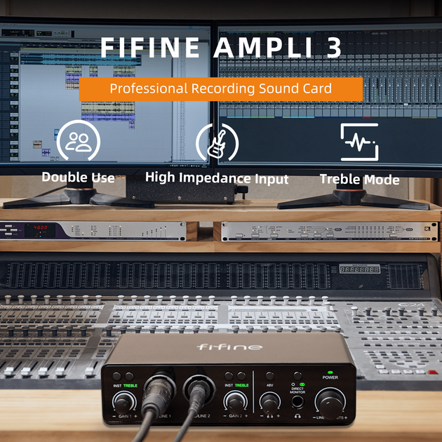 Аудіоінтерфейс Fifine Ampli 3 - изображение 4