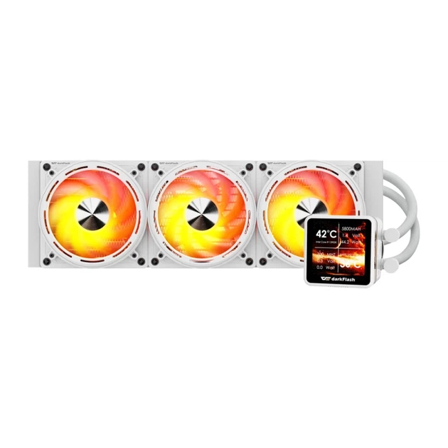 Водяное охлаждение CPU Darkflash DE360 120mm White - Фото 3 Водяное охлаждение CPU Darkflash DE360 120mm White - изображение 3