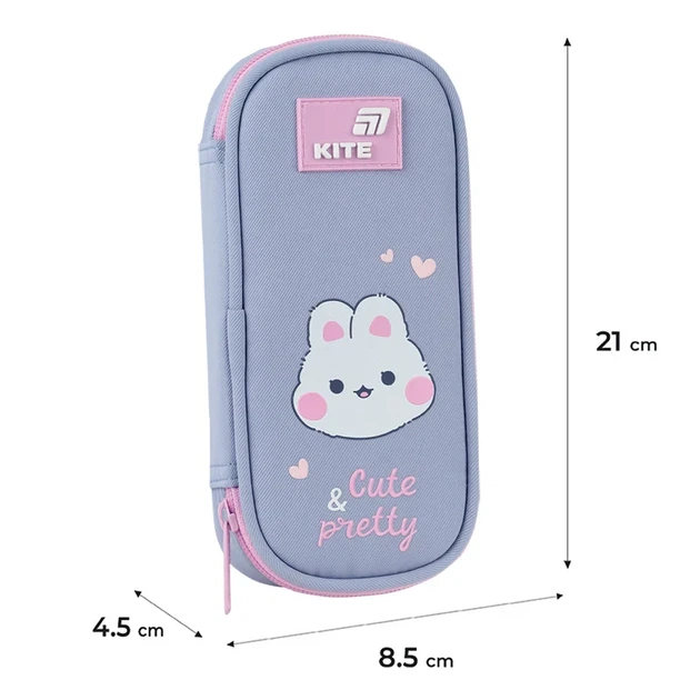 Пенал школьный Kite Pretty Nice K26-662-18, 1 отделение, резинки для фиксации канцелярии - изображение 3