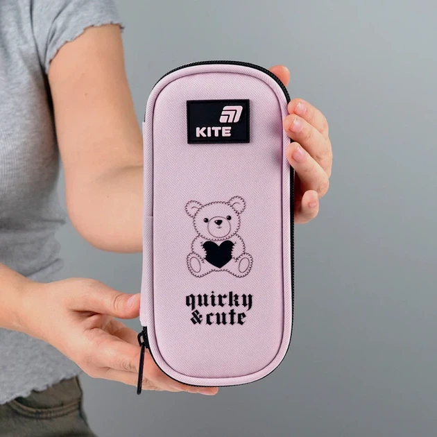 Пенал школьный Kite Quirky&Cute K26-662-11, 1 отделение, резинки для фиксации канцелярии, для девочки - изображение 6