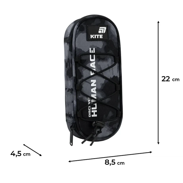 Пенал школьный Kite K26-599-22, 1 отделение, клапан с карманом на молнии, для мальчиков - изображение 3