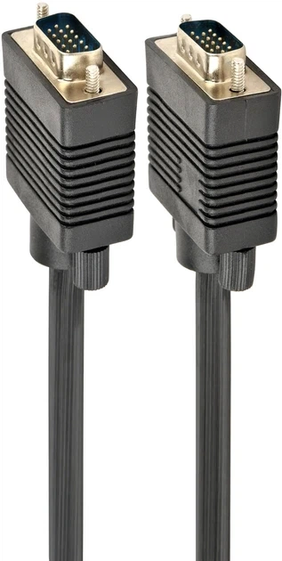 Кабель VGA (M) — VGA (M), 1.5 м, чорний, Cablexpert (CCB-PPVGA-1.5M) - Фото 1 Кабель VGA (M) — VGA (M), 1.5 м, чорний, Cablexpert (CCB-PPVGA-1.5M) - зображення 1