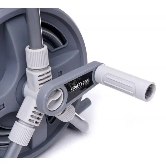 Катушка для садового шланга Kraft&Dele KD2079 20 м + 2 м 1/2" (KD2079) - Фото 5 Катушка для садового шланга Kraft&Dele KD2079 20 м + 2 м 1/2" (KD2079) - изображение 5