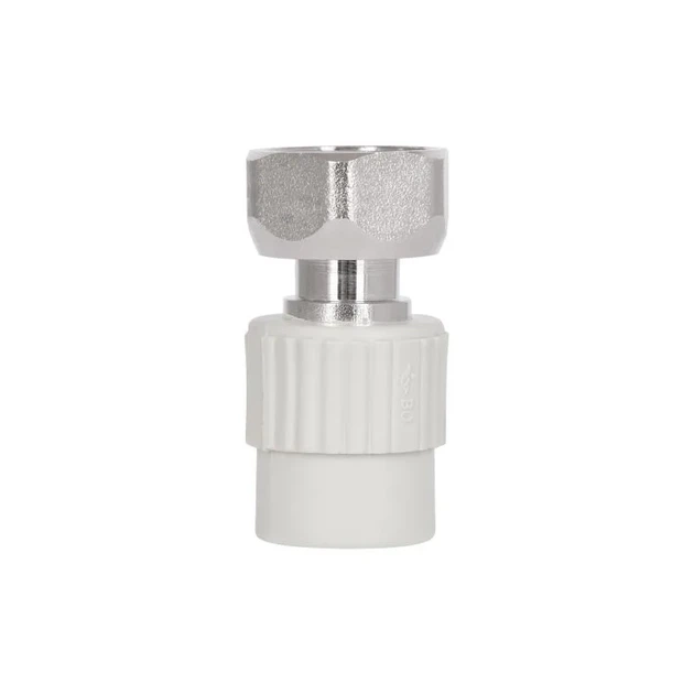 Муфта PPR 20х3/4" ВР с накидной гайкой серый PPR/латунь - Фото 4 Муфта PPR 20х3/4" ВР с накидной гайкой серый PPR/латунь - изображение 4