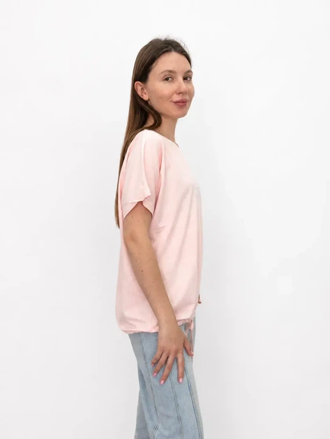 Жіноча футболка з принтом Pink Daisy Пудровий L (7196) - зображення 2